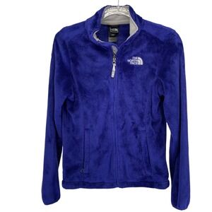 The North Face Osito Women's Fleece Jacket Purple Full Zip Cozy Outerwear XS